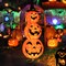 Gymax 5FT Halloween Collapsible Pumpkin Decoration 3 Overlapped Pre-Lit Lighted Pumpkins